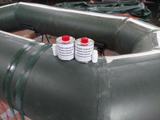 Клей для лодок ПВХ 250 мл. 2Х-компонентный полиуретановый термостойкий.