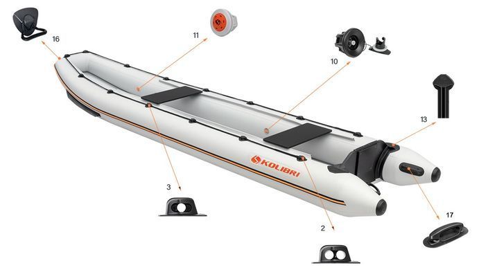 Лодка Каноэ Колибри КМ-460С Kolibri KM-460C
