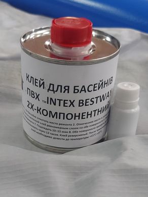 Ремонтний набір для Басейнів Клей 2Х-компонентний 250мл + ПВХ тканина 50*100 см.