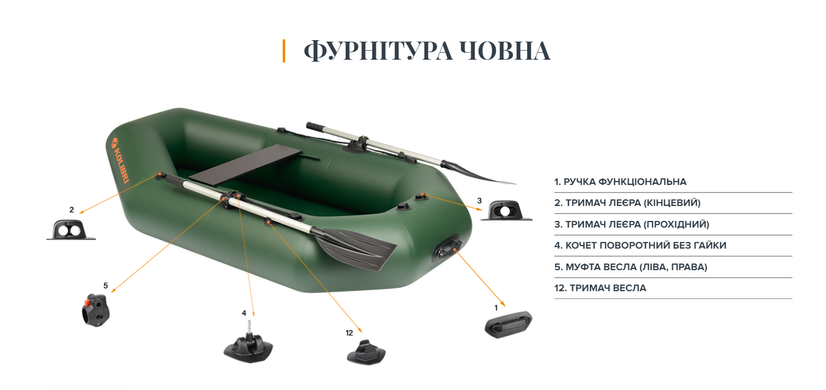 Лодка "Колибри" К-220Т + Слань-Коврик